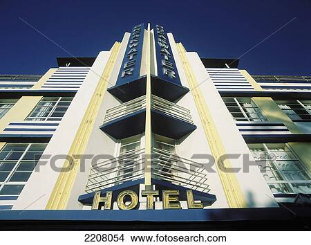 The Breakwater Hotel On Ocean Drive, South Beach, Miami, Florida, Usa. View Large Photo Image Picture - The Breakwater Hotel On Ocean Drive, South Beach, Miami, Florida, Usa.. Fotosearch