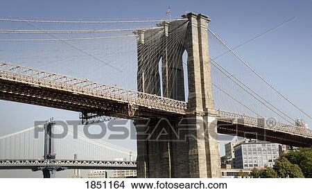 The Brooklyn Bridge View Large Photo Image Picture - The Brooklyn Bridge. Fotosearch