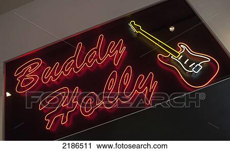 Stock Image - The Buddy Holly Center, Which Celebrates The Life And Achievements Of Lubbock's Favorite Son, Lubbock, Texas, Usa. Fotosearch