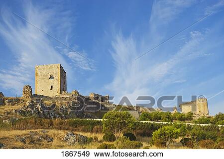 Stock Photo - The Castle Of The Star, Teba, Malaga, Spain. Fotosearch