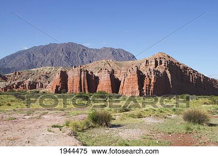 Stock Photography - The Castles rock formation in Quebrada de las Conchas, Valles Calchaquies, Salta, Argentina. Fotosearch