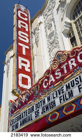 The Castro Theatre And Neon Sign; San Francisco California United States Of America View Large Photo Image Stock Photo - The Castro Theatre And Neon Sign; San Francisco California United States Of America. Fotosearch