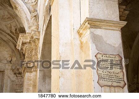 The Cathedral, Antigua, Guatemala, Central America; Architectural Detail Of Cathedral Column View Large Photo Image Stock Image - The Cathedral, Antigua, Guatemala, Central America; Architectural Detail Of Cathedral Column. Fotosearch