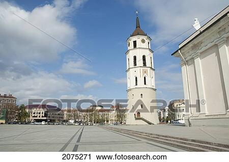 The Cathedral's Bell Tower, Vilnius, Lithuania View Large Photo Image Stock Image - The Cathedral's Bell Tower, Vilnius, Lithuania. Fotosearch