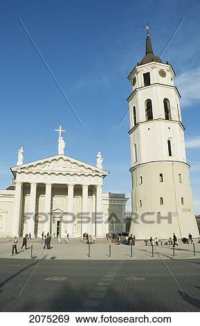 The Cathedral's Bell Tower, Vilnius, Lithuania View Large Photo Image Stock Photo - The Cathedral's Bell Tower, Vilnius, Lithuania. Fotosearch