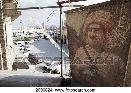 Picture - The Centre Of Erbil As Seen From Just Beneath The Citadel, Erbil, Iraqi Kurdistan, Iraq. Fotosearch