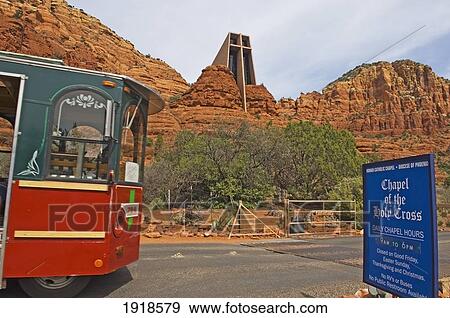 Stock Photo - The Chapel Of The Holy Cross Built Into The Red Rocks Of Sedona, Arizona, Usa. Fotosearch