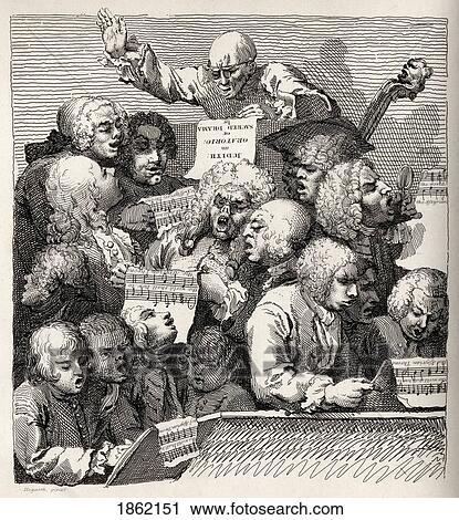 The Chorus From The Original Picture By Hogarth From The Works Of Hogarth Published London 1833 View Large Photo Image Stock Image - The Chorus From The Original Picture By Hogarth From The Works Of Hogarth Published London 1833. Fotosearch