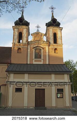 Stock Photo - The Church Of The Discovery Of The Holy Cross (Kalvarijos), Vilnius, Lithuania. Fotosearch