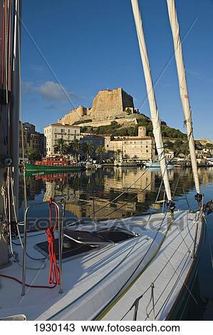 The citadel and harbour of Bonifacio. Corsica. France. View Large Photo Image Stock Image - The citadel and harbour of Bonifacio. Corsica. France.. Fotosearch
