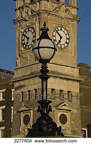 Picture - The Clock Tower on the promenade; Margate, Thanet, Kent, England. Fotosearch