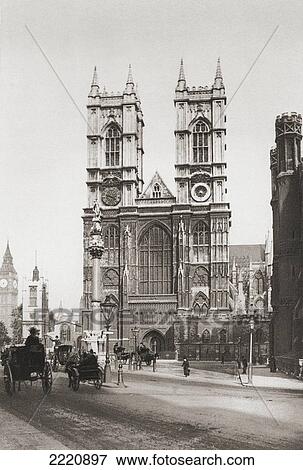 The Collegiate Church Of St Peter At Westminster, Popularly Known As Westminster Abbey, City Of Westminster, London, England, In The Late 19Th Century. From London, Historic And Social, Published 1902. View Large Photo Image Stock Photo - The Collegiate Church Of St Peter At Westminster, Popularly Known As Westminster Abbey, City Of Westminster, London, England, In The Late 19Th Century. From London, Historic And Social, Published 1902.. Fotosearch