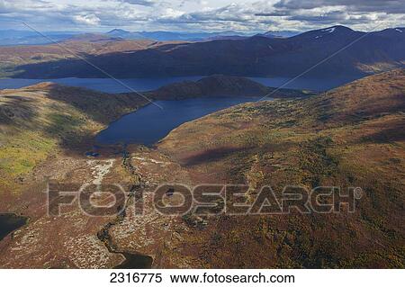 The Colors Of Autumn And Fish Lake Seen From The Air; Yukon Canada View Large Photo Image Stock Photography - The Colors Of Autumn And Fish Lake Seen From The Air; Yukon Canada. Fotosearch
