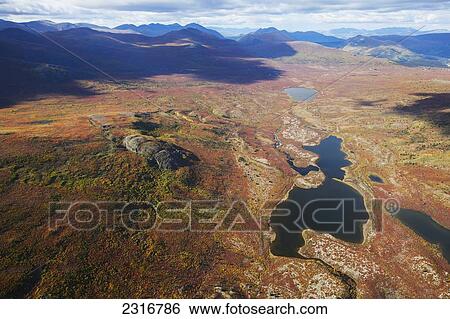 The Colors Of Autumn And The Bonneville Lakes Seen From The Air; Yukon Canada View Large Photo Image Stock Photograph - The Colors Of Autumn And The Bonneville Lakes Seen From The Air; Yukon Canada. Fotosearch