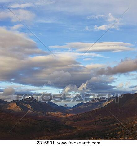 Stock Image - The Colors Of Autumn Over Klondike Valley In Tombstone Territorial Park; Yukon Canada. Fotosearch