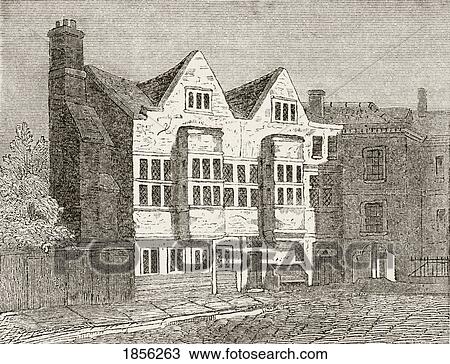 Stock Image - The Court Of Star Chamber, At Westminster, London. After An Illustration From The 18Th Century In The National And Domestic History Of England By William Aubrey Published London Circa 1890. Fotosearch