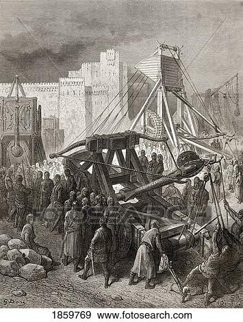 Stock Photo - The Crusaders War Machinery. Fotosearch