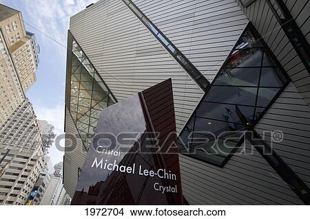 Picture - The Crystal, New Entrance Of The Royal Ontario Museum, Designed By Daniel Libeskind, Toronto, Ontario, Canada. Fotosearch