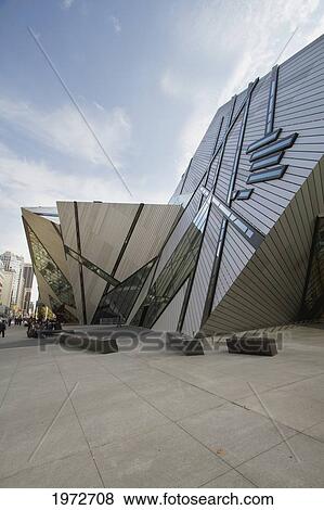 Stock Photo - The Crystal, New Entrance Of The Royal Ontario Museum, Designed By Daniel Libeskind, Toronto, Ontario, Canada. Fotosearch