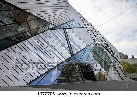 Stock Photography - The Crystal, New Entrance Of The Royal Ontario Museum, Designed By Daniel Libeskind, Toronto, Ontario, Canada. Fotosearch