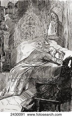 The Death of Little Nell. Illustration by Harry Furniss for the Charles Dickens novel The Old Curiosity Shop, from The Testimonial Edition, published 1910. View Large Photo Image Stock Image - The Death of Little Nell. Illustration by Harry Furniss for the Charles Dickens novel The Old Curiosity Shop, from The Testimonial Edition, published 1910.. Fotosearch