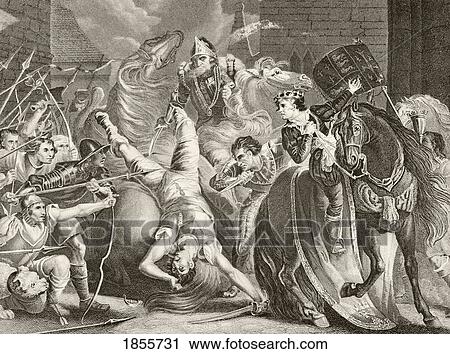 The Death Of Wat Tyler 1381 From The National And Domestic History Of England By William Aubrey Published London Circa 1890 View Large Photo Image Stock Image - The Death Of Wat Tyler 1381 From The National And Domestic History Of England By William Aubrey Published London Circa 1890. Fotosearch