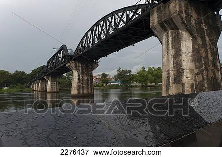The Death Railway, bridge over the River Kwai; Kanchanaburi, Thailand View Large Photo Image Stock Photo - The Death Railway, bridge over the River Kwai; Kanchanaburi, Thailand. Fotosearch