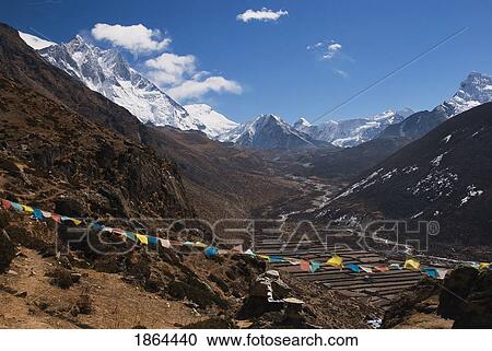 The Dingboche And Chhukung Valley, Dingboche, Khumbu, Nepal View Large Photo Image Stock Image - The Dingboche And Chhukung Valley, Dingboche, Khumbu, Nepal. Fotosearch