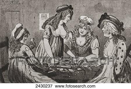 Stock Photo - The division of the robbery. In St. Giles, London criminal district, after a work by Isaac Cruikshank, 1796. From Illustrierte Sittengeschichte vom Mittelalter bis zur Gegenwart by Eduard Fuchs, published 1909.. Fotosearch