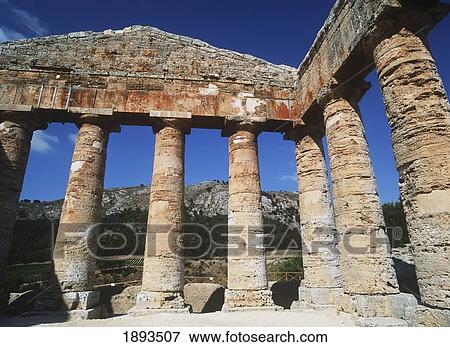 Stock Photo - The Doric Temple Of Segesta. Fotosearch