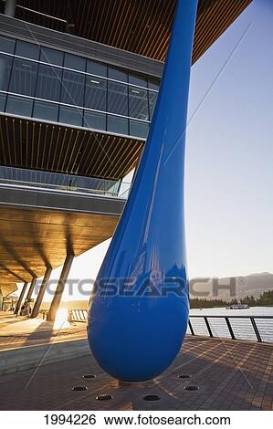 Stock Photograph - The Drop, Sculpture By Inges Idee At The Vancouver Convention Centre, Vancouver, British Columbia, Canada. Fotosearch