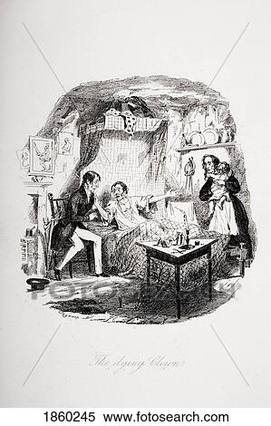 Stock Photography - The Dying Clown. Illustration From The Charles Dickens Novel The Pickwick Papers Byrobert Seymour, 1800-1836.. Fotosearch