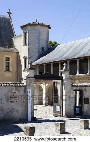 Stock Photography - The Earnest Cognac museum in the Harbour town of St Martin de Re, Ile De Re, France. Fotosearch