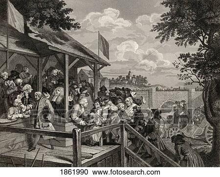 The Election The Polling Engraved By G Presbury After Hogarth From The Works Of Hogarth Published London 1833 View Large Photo Image Stock Image - The Election The Polling Engraved By G Presbury After Hogarth From The Works Of Hogarth Published London 1833. Fotosearch