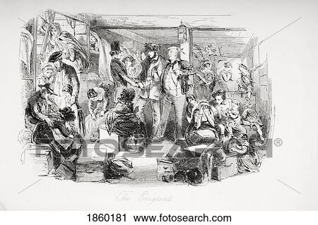 The Emigrants Illustration From The Charles Dickens Novel David Copperfield By H. K. Browne Known As Phiz View Large Photo Image Stock Image - The Emigrants Illustration From The Charles Dickens Novel David Copperfield By H. K. Browne Known As Phiz. Fotosearch