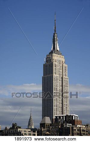 The Empire State Building In Midtown Manhattan With Chrysler Building In Background View Large Photo Image Stock Image - The Empire State Building In Midtown Manhattan With Chrysler Building In Background. Fotosearch