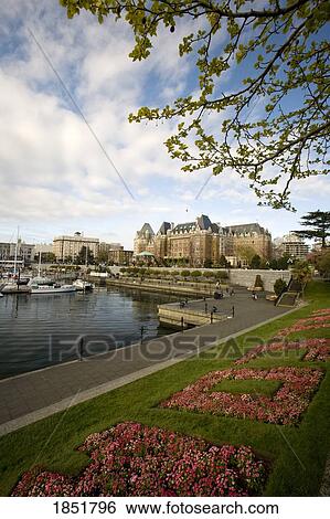 The Empress Hotel From The Waterfront; Victoria, British Columbia, Canada View Large Photo Image Stock Photograph - The Empress Hotel From The Waterfront; Victoria, British Columbia, Canada. Fotosearch