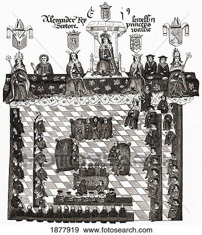 Stock Photo - The English House Of Lords Under Edward I. From The Book Short History Of The English People By J. R. Green, Published London 1893. Fotosearch