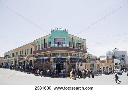 Stock Image - The Ethiopia Hotel; Gondar, Ethiopia. Fotosearch