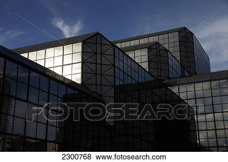 Stock Photo - The exterior of the Jacob Javits Convention Center, Upper Westside, Manhattan; New York City, New York, United States of America. Fotosearch