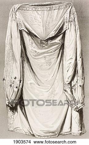 Picture - The Extra Shirt Worn By King Charles I On The Morning Of His Execution. From Memoirs Of The Martyr King By Allan Fea Published 1905.. Fotosearch