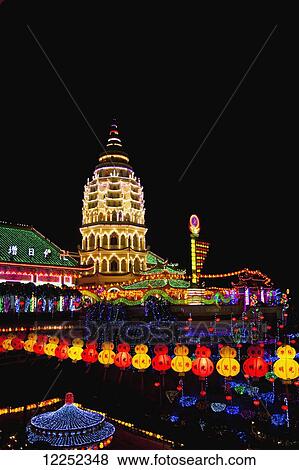 The fantastic lighting of Kek Lok Si Temple; Penang, Malaysia View Large Photo Image Stock Photo - The fantastic lighting of Kek Lok Si Temple; Penang, Malaysia. Fotosearch