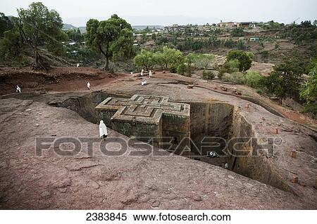 The fantastically preserved rock hewn Church of Saint George; Lalibela, Ethiopia View Large Photo Image Stock Photography - The fantastically preserved rock hewn Church of Saint George; Lalibela, Ethiopia. Fotosearch