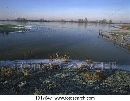 Stock Photo - The Fens In Winter. Fotosearch