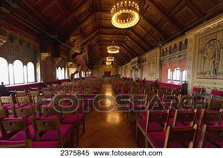 Stock Photography - The Festival Hall (Grand Hall), Wartburg Castle, Thuringia, Germany. Fotosearch