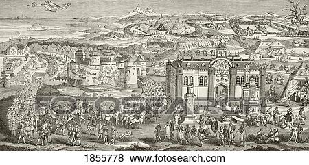 The Field Of The Cloth Of Gold. Site Of The Meeting Between Henry Viii Of England And Francis I Of France. From The National And Domestic History Of England By William Aubrey Published London Circa 1890 View Large Photo Image Stock Photo - The Field Of The Cloth Of Gold. Site Of The Meeting Between Henry Viii Of England And Francis I Of France. From The National And Domestic History Of England By William Aubrey Published London Circa 1890. Fotosearch