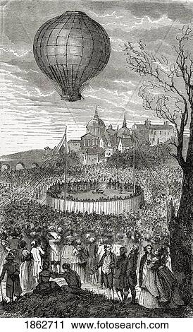 The First Aerial Voyage Paris France 21 October 1783 From The Book Wondeful Balloon Ascents Or The Conquest Of The Skies Published C 1870 View Large Photo Image Stock Image - The First Aerial Voyage Paris France 21 October 1783 From The Book Wondeful Balloon Ascents Or The Conquest Of The Skies Published C 1870. Fotosearch