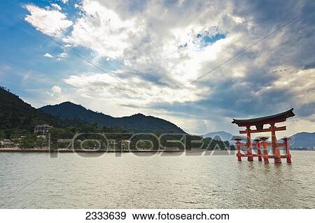 The Floating Torii Gate; Miyajima, Japan View Large Photo Image Stock Photo - The Floating Torii Gate; Miyajima, Japan. Fotosearch