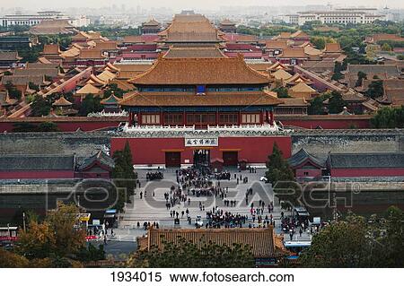 Stock Photography - The Forbidden City From Jingshan Park; Beijing, China. Fotosearch