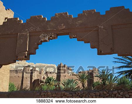The Fortified City Of Ait Benhaddou. View Large Photo Image Picture - The Fortified City Of Ait Benhaddou.. Fotosearch